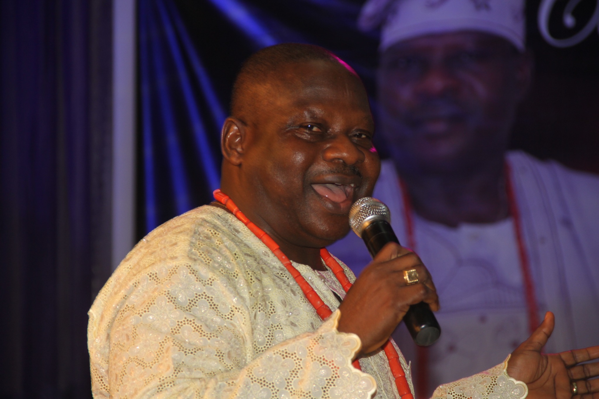 Otunba Toyin Abass speaking at an event